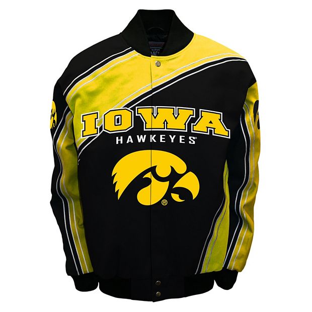 Iowa Hawkeyes Black Vintage Varsity Jacket