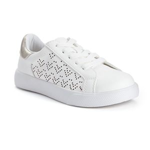 SO® Girls' Perforated Casual Sneakers