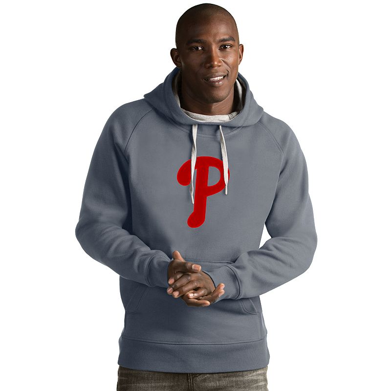 '47 Heather Gray Philadelphia Eagles Regional Headline Pullover Hoodie