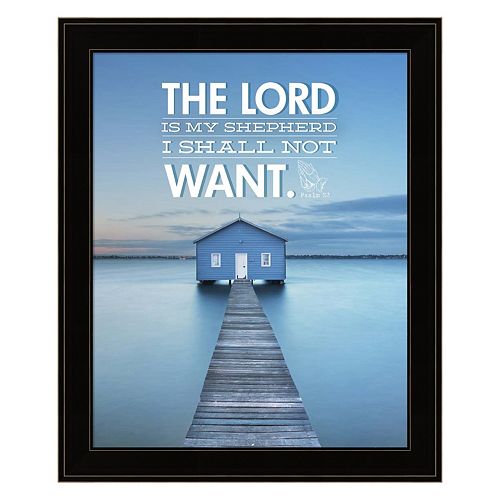 The Lord Is My Shepherd Framed Wall Art