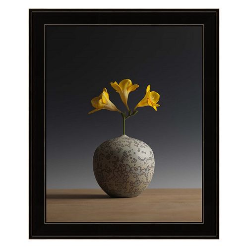 Three Freesia Blossoms Framed Wall Art