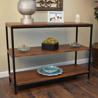 Carolina Living Braydon 3-Shelf Console Table