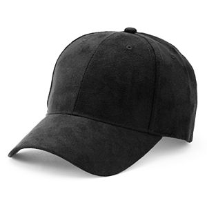 Women's Mudd® Faux Suede Baseball Hat