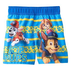 Baby Boy Paw Patrol Marshall, Skye & Chase Swim Shorts