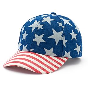 Women's Mudd® Americana Stars & Stripes Baseball Hat