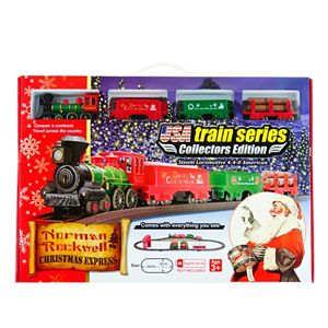 LEC Norman Rockwell Christmas Steam Locomotive Train Set