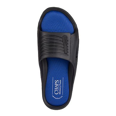 Men's Chaps Memory Foam Slide Sandals