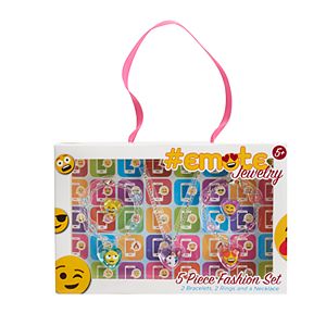Girls 5-16 Emoji Acrylic Jewelry Set