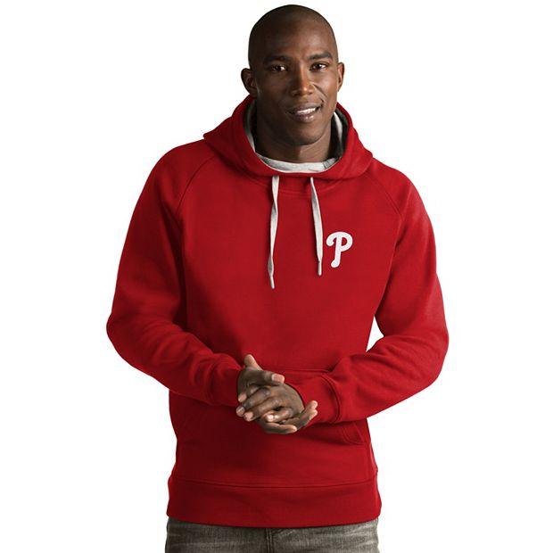 Antigua Women's Philadelphia Phillies Red Victory Hooded Pullover