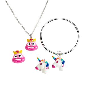 Girls 5-16 Emoji 4-pc Jewelry Set
