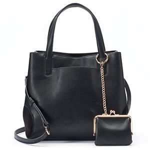 LC Lauren Conrad Lili Large Frame Tote with Coin Purse