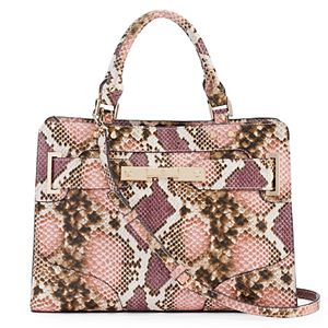 Jennifer Lopez Lola Snakeskin Print Satchel