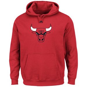 Men's Majestic Chicago Bulls Tek Patch Hoodie