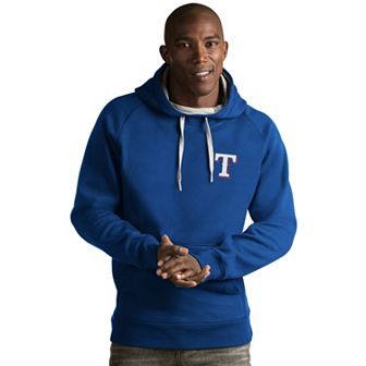 Men's Antigua Texas Rangers Victory Pullover Hoodie