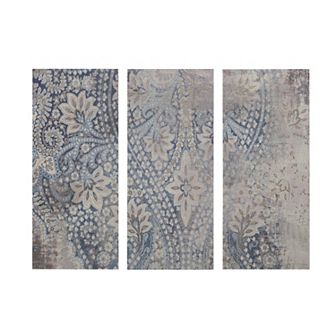 Madison Park Weathered Damask Walls Linen Wall Art 3 pc Set