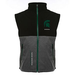 Men's Franchise Club Michigan State Spartans Fusion Softshell Vest