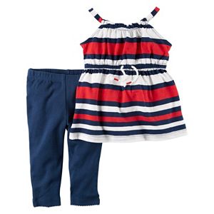 Baby Girl Carter's Striped Tunic & Leggings Set