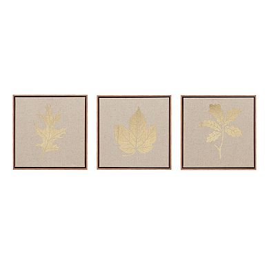 Madison Park Golden Harvest Framed Linen Wall Art 3-piece Set