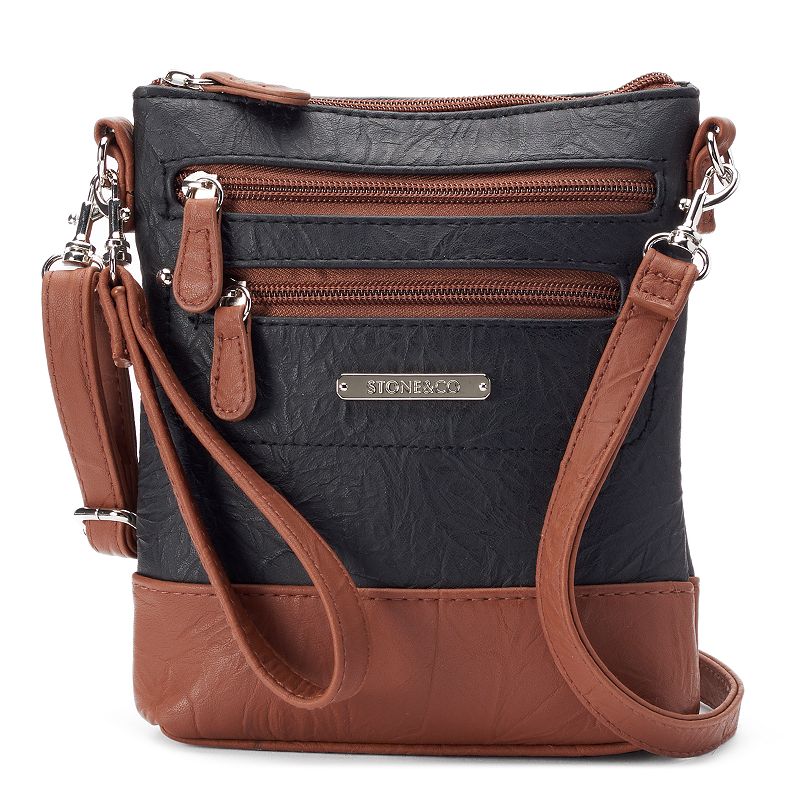 Stone & Co. Nancy 3-Bagger Convertible Crossbody Bag, Black