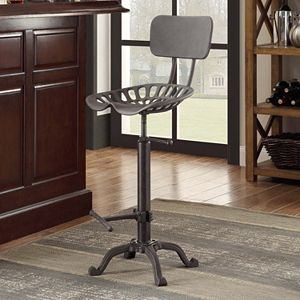 August Industrial Bar Stool