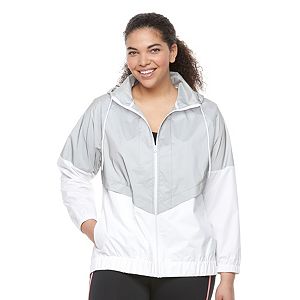 Plus Size FILA SPORT® Reflective Windbreaker Jacket