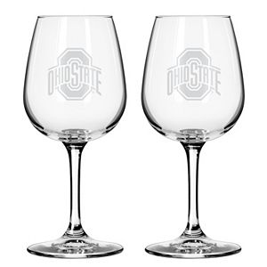 Boelter Ohio State Buckeyes 2-Pack Etched Wine Glasses