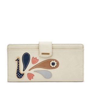Relic RFID-Blocking Peacock Checkbook Wallet