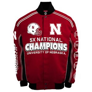 Men's Franchise Club Nebraska Cornhuskers Commemorative Varsity Jacket