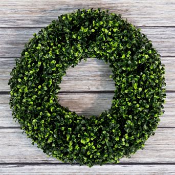 Pure Garden 16.5 in Artificial Boxwood Wreath