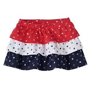 Baby Girl Jumping Beans® Tiered Star Skort