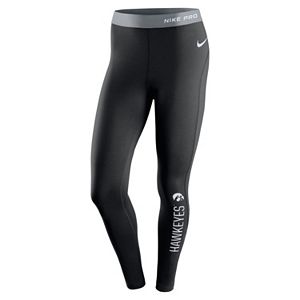 Women's Nike Iowa Hawkeyes Hyperwarm Tights