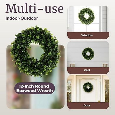 Pure Garden 14-in. Artificial Boxwood Wreath