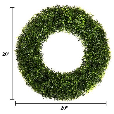 Pure Garden Artificial Grass Wreath