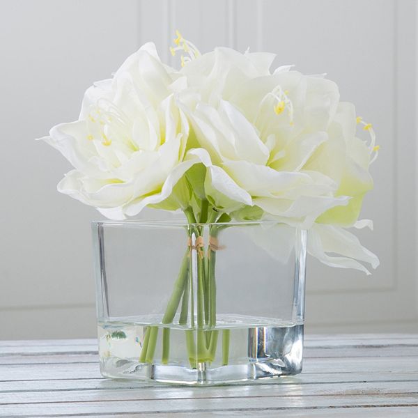 Pure Garden Artificial Lily Floral Arrangement