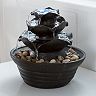 Pure Garden Tiered LED Fountain Table Decor 