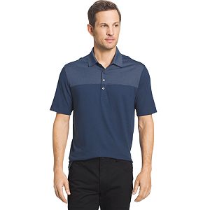 Big & Tall Van Heusen Classic-Fit Colorblock Self-Collar Feeder Polo