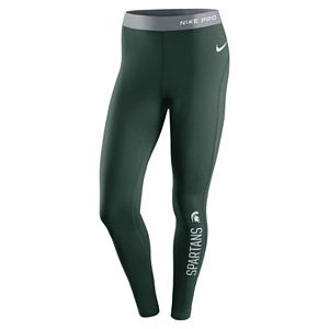 Women's Nike Michigan State Spartans Hyperwarm Tights