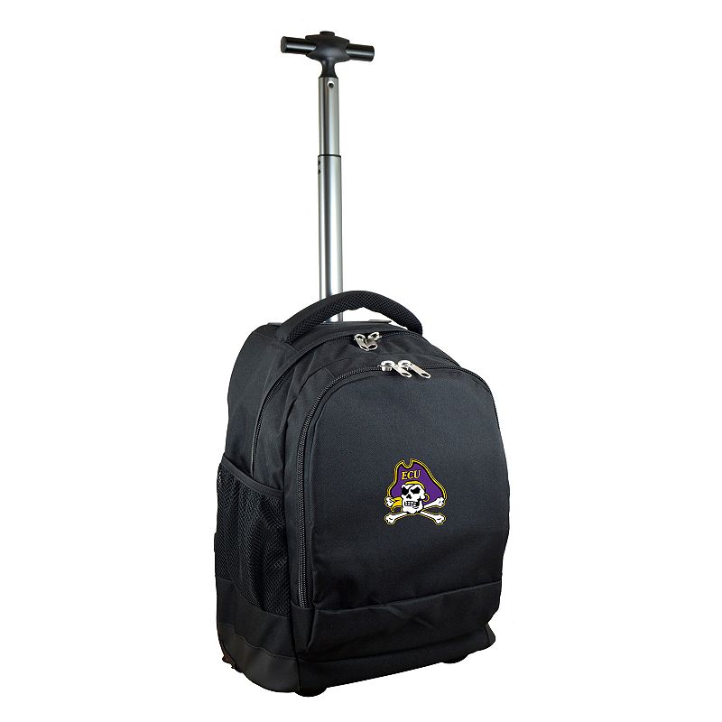East Carolina Pirates Premium Wheeled Backpack, Black