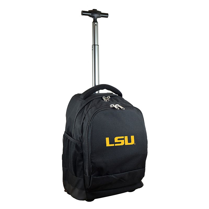 LSU Tigers Premium Wheeled Backpack, Black