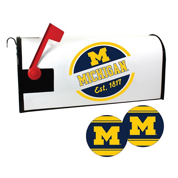 Michigan Wolverines Magnetic Mailbox Cover & Sticker Set