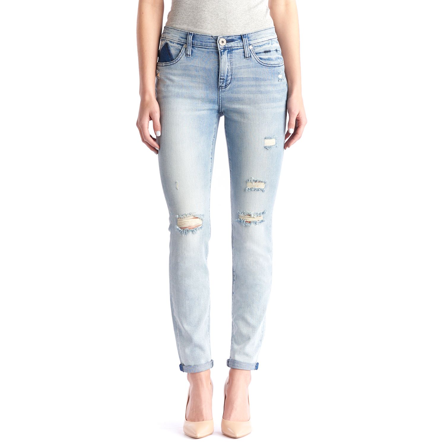 cuffed ankle jeans