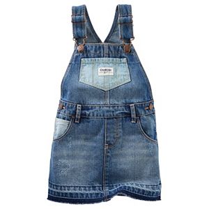 Baby Girl OshKosh B'gosh® Hickory-Stripe Denim Jumper