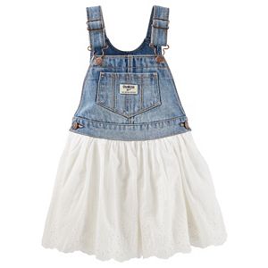 Baby Girl OshKosh B'gosh® Eyelet Denim Jumper