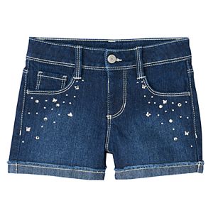 Girls 4-8 SONOMA Goods for Life™ Rhinestone Denim Shorts