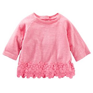 Baby Girl OshKosh B'gosh® Crocheted Slubbed Top