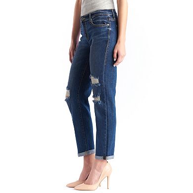 Women's Rock & Republic® Indee Ripped Embroidered Boyfriend Jeans