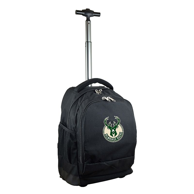Milwaukee Bucks Premium Wheeled Backpack, Black