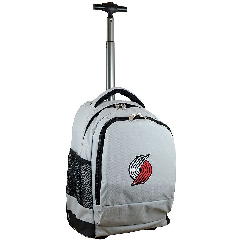 Portland Trail Blazers Premium Wheeled Backpack, Grey