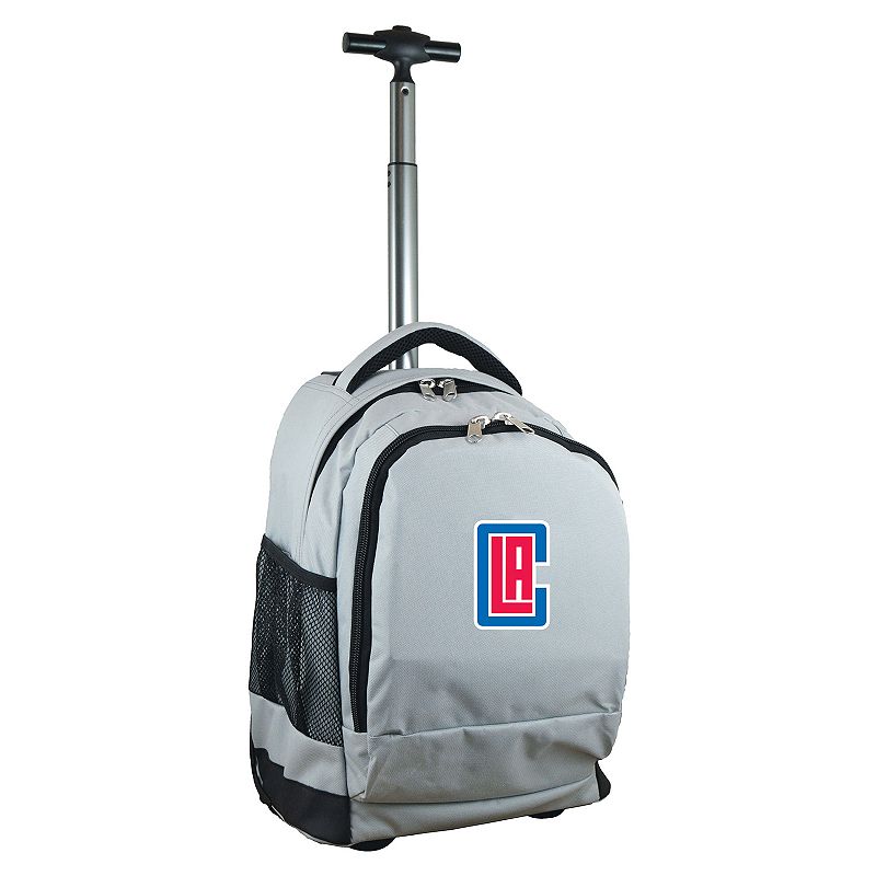 Los Angeles Clippers Premium Wheeled Backpack, Grey