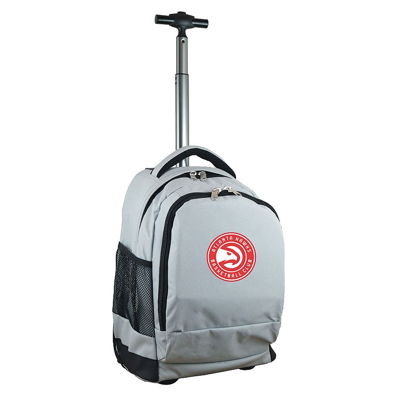 Atlanta Hawks Premium Wheeled Backpack, Grey